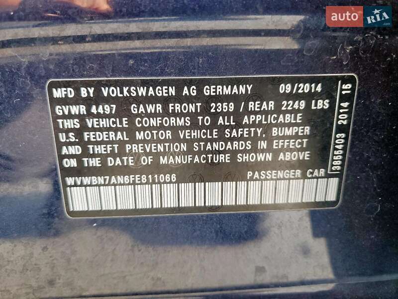 Купе Volkswagen CC / Passat CC 2014 в Львове