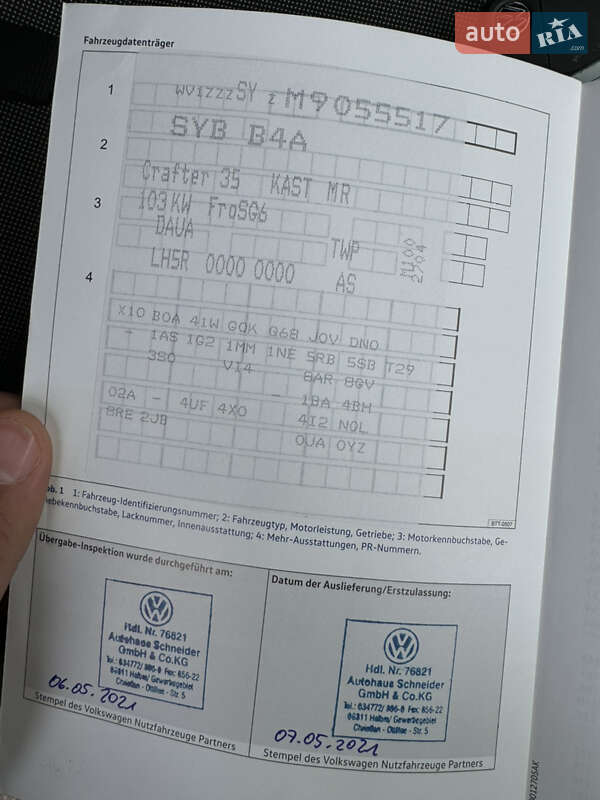 Грузовой фургон Volkswagen Crafter 2021 в Киеве