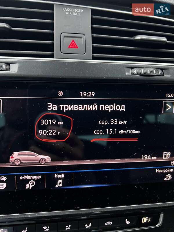 Хетчбек Volkswagen e-Golf 2018 в Києві