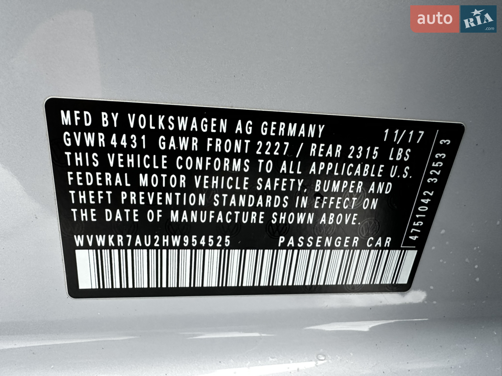 2017 Volkswagen Golf - мініатюра 9