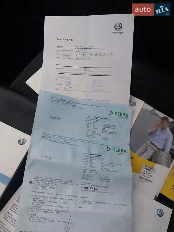 Хетчбек Volkswagen Golf Plus 2010 в Ходореві документ