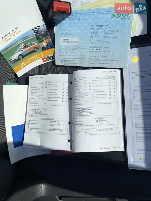 Хетчбек Volkswagen Golf Plus 2006 в Івано-Франківську документ