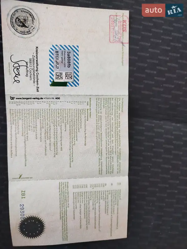 Хетчбек Volkswagen Golf Plus 2009 в Хмельницькому документ