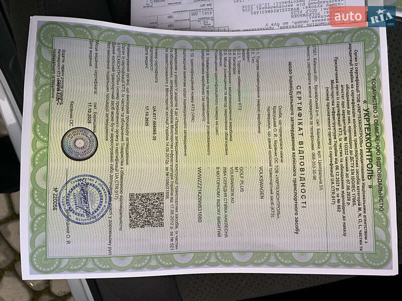 Хэтчбек Volkswagen Golf Plus 2006 в Ивано-Франковске фото 15 Хэтчбек Volkswagen Golf Plus 2006 в Ивано-Франковске