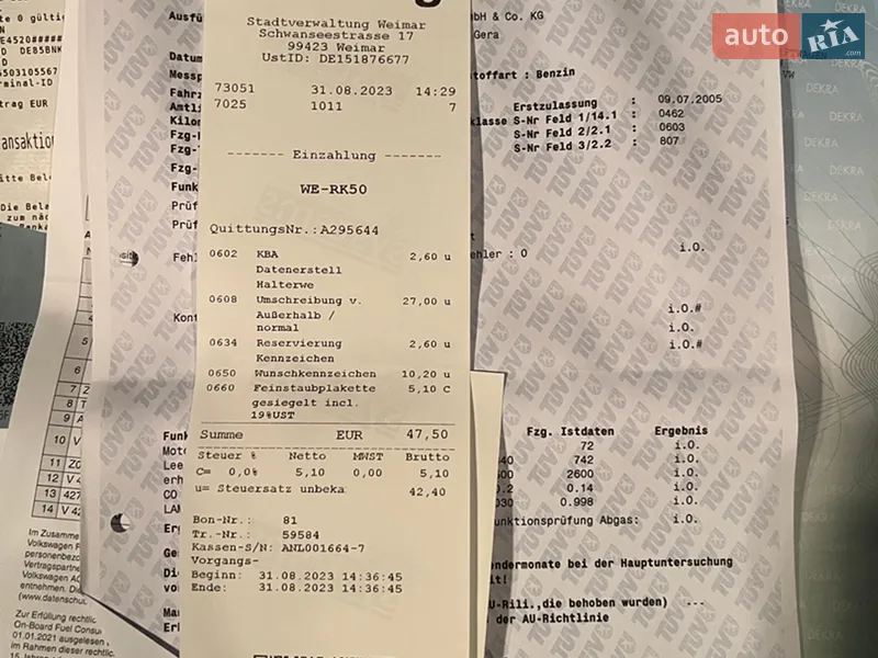 Хэтчбек Volkswagen Golf Plus 2005 в Ковеле документ