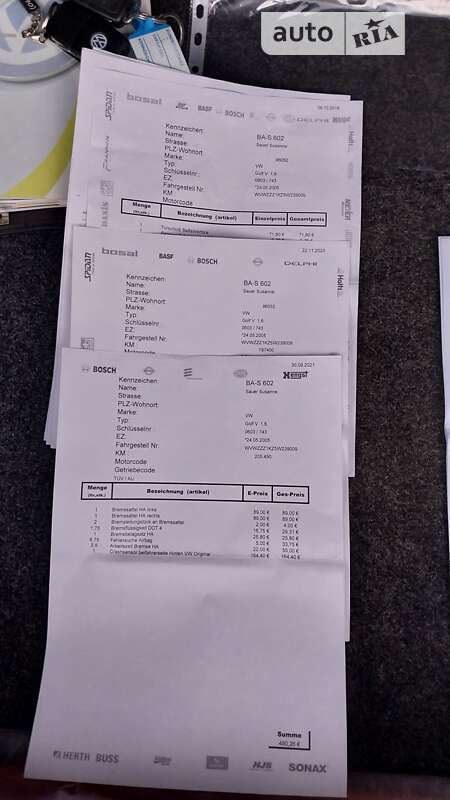 Хэтчбек Volkswagen Golf 2005 в Ходорове