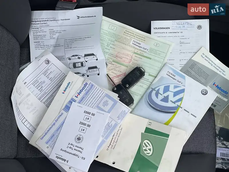 Хетчбек Volkswagen Golf 2008 в Івано-Франківську документ