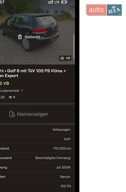 Хэтчбек Volkswagen Golf 2009 в 