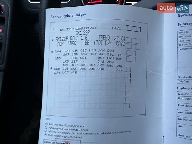 Хэтчбек Volkswagen Golf 2010 в Лебедине