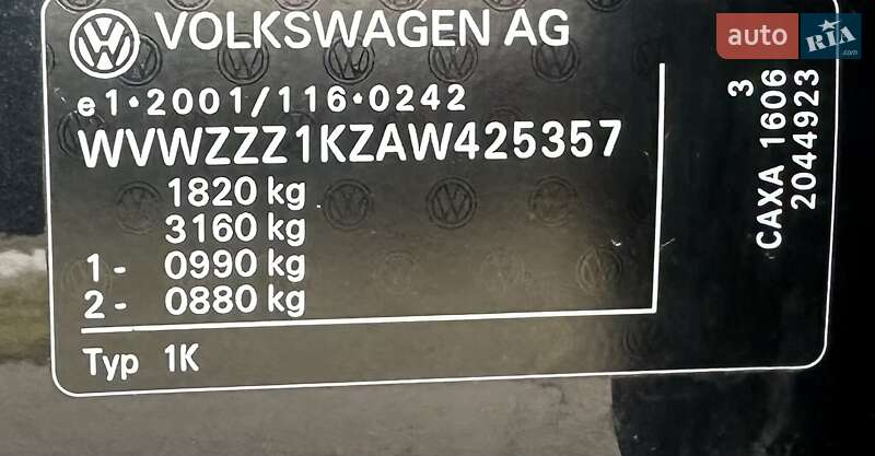 Хэтчбек Volkswagen Golf 2010 в Мукачево