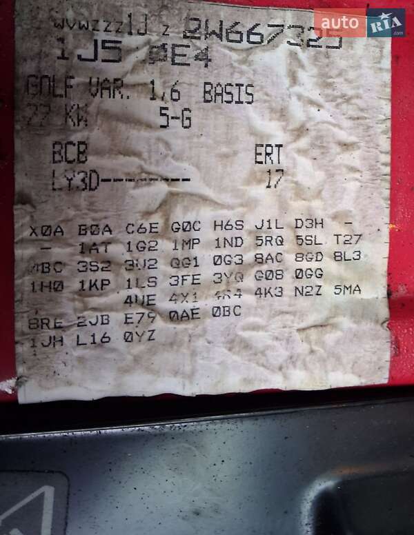 Универсал Volkswagen Golf 2002 в Харькове