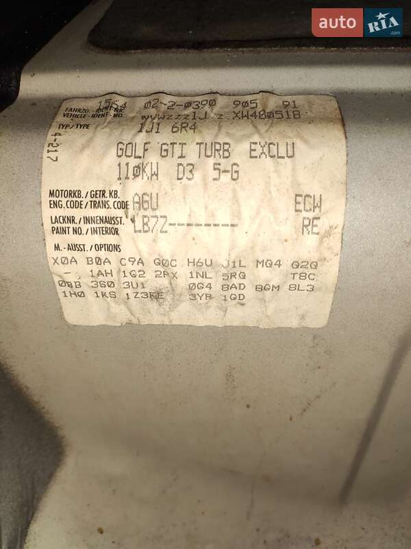 Хэтчбек Volkswagen Golf 1998 в Львове фото 2 Хэтчбек Volkswagen Golf 1998 в Львове