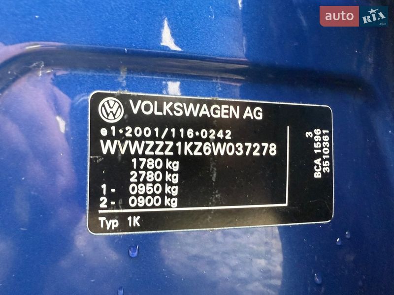 Хэтчбек Volkswagen Golf 2006 в Березане