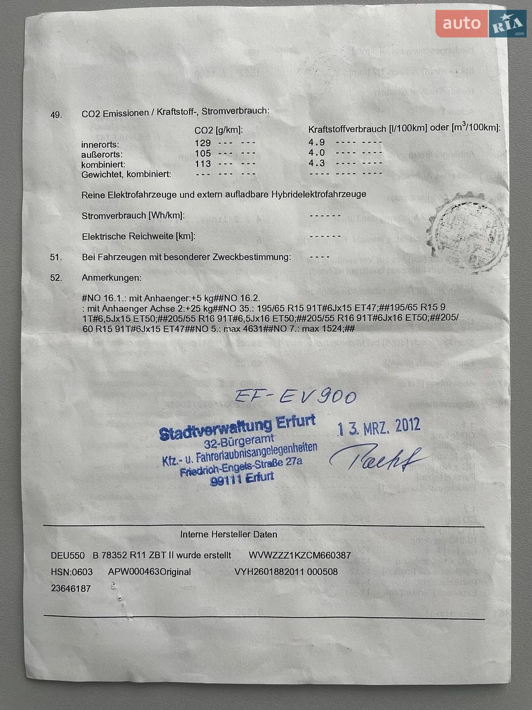 Volkswagen Golf 2011 VIN WVWZZZ1KZCM660387 фото оголошення 39 з 39
