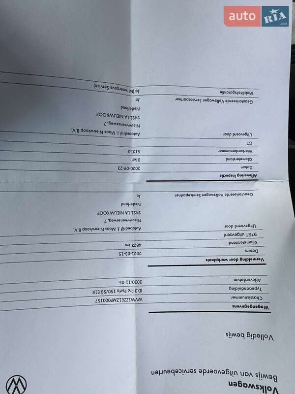 Хетчбек Volkswagen ID.3 2021 в Рівному