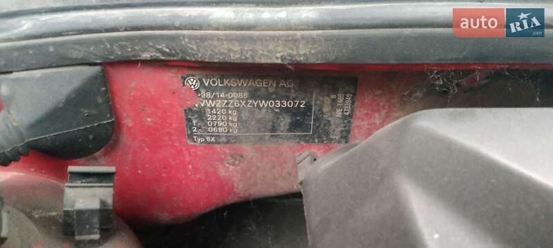 Хетчбек Volkswagen Lupo 2000 в Києві