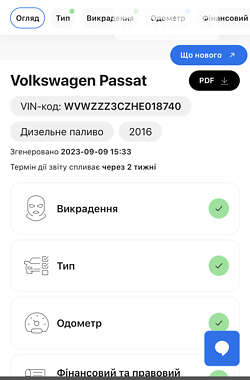 Седан Volkswagen Passat 2016 в 