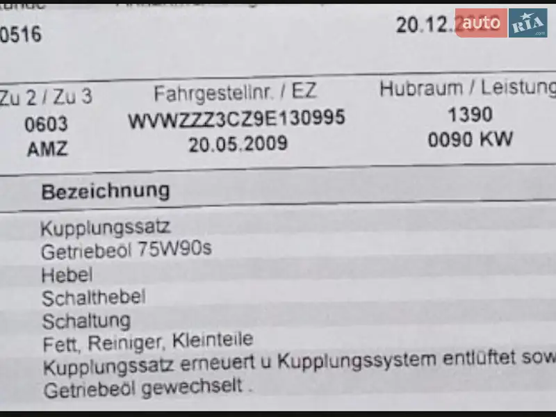 Универсал Volkswagen Passat 2009 в Киеве документ