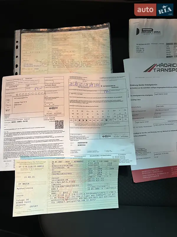 Седан Volkswagen Passat 2007 в Ковеле документ