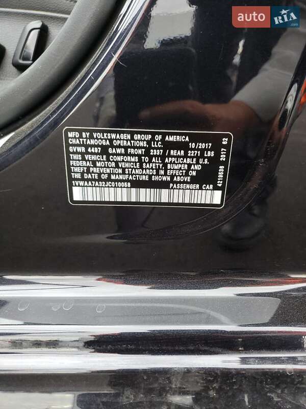 Седан Volkswagen Passat 2018 в Львове фото 12 Седан Volkswagen Passat 2018 в Львове