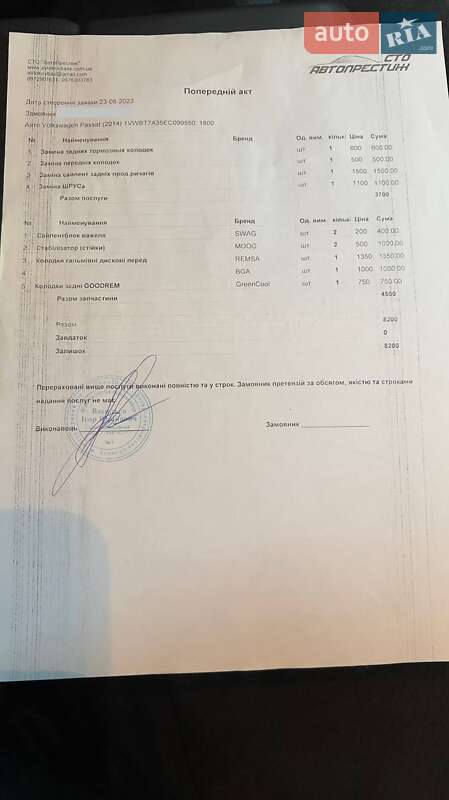 Седан Volkswagen Passat 2014 в Кривом Роге