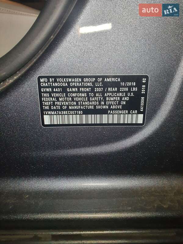 Седан Volkswagen Passat 2018 в Білій Церкві