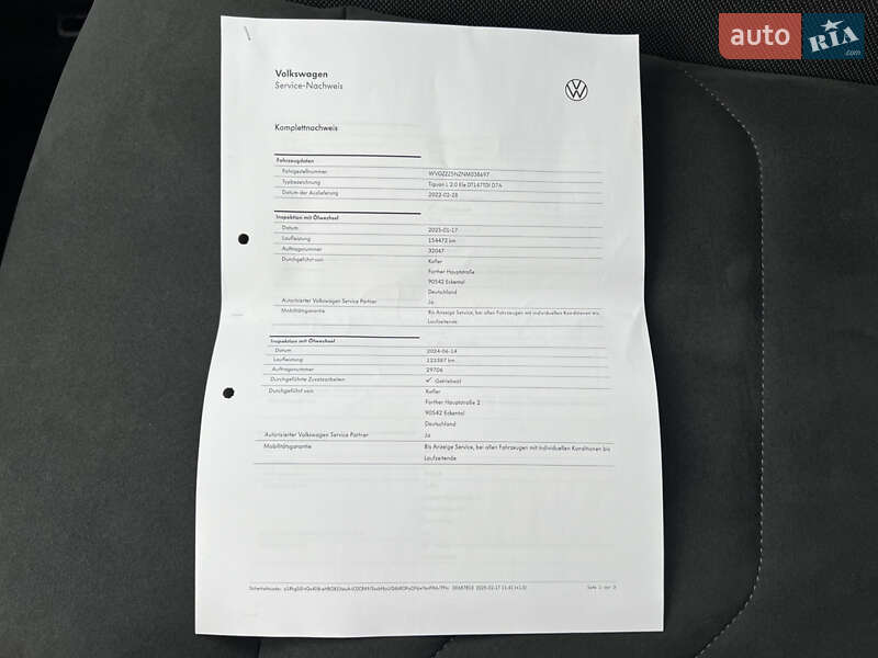 Внедорожник / Кроссовер Volkswagen Tiguan Allspace 2022 в Луцке фото 84 Внедорожник / Кроссовер Volkswagen Tiguan Allspace 2022 в Луцке