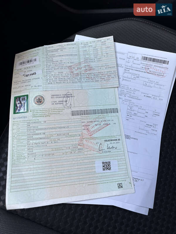 Позашляховик / Кросовер Volkswagen Tiguan 2021 в Львові фото 111 Позашляховик / Кросовер Volkswagen Tiguan 2021 в Львові