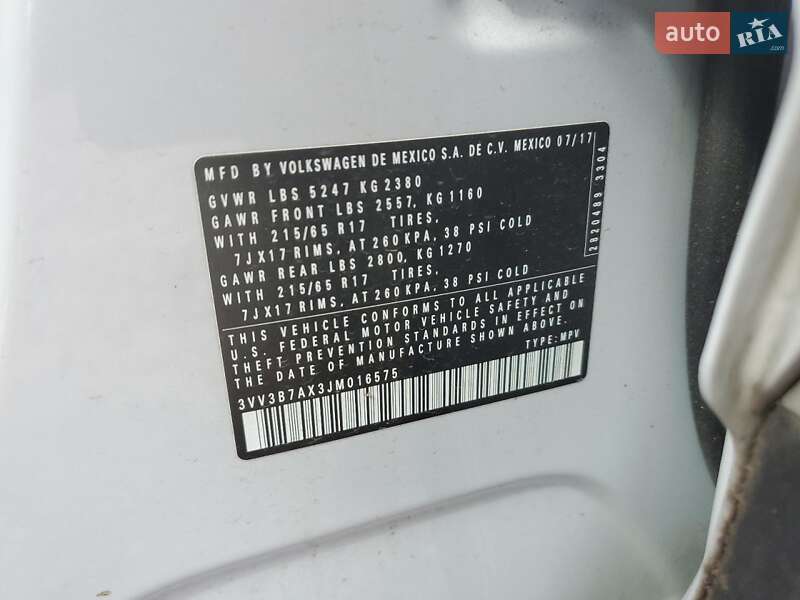 Позашляховик / Кросовер Volkswagen Tiguan 2018 в Львові фото 12 Позашляховик / Кросовер Volkswagen Tiguan 2018 в Львові