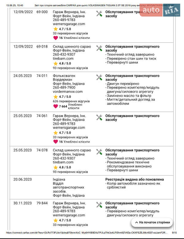 Внедорожник / Кроссовер Volkswagen Tiguan 2016 в Киеве