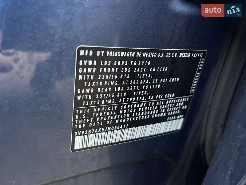 Внедорожник / Кроссовер Volkswagen Tiguan 2018 в Ровно фото 18 Внедорожник / Кроссовер Volkswagen Tiguan 2018 в Ровно