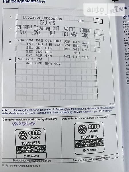 Позашляховик / Кросовер Volkswagen Touareg 2013 в Вінниці