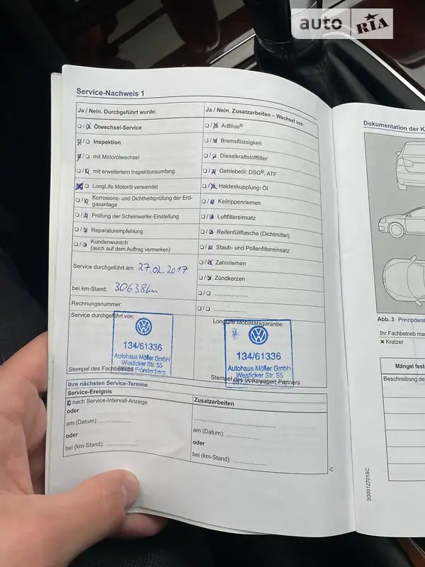 Внедорожник / Кроссовер Volkswagen Touareg 2015 в Полтаве документ