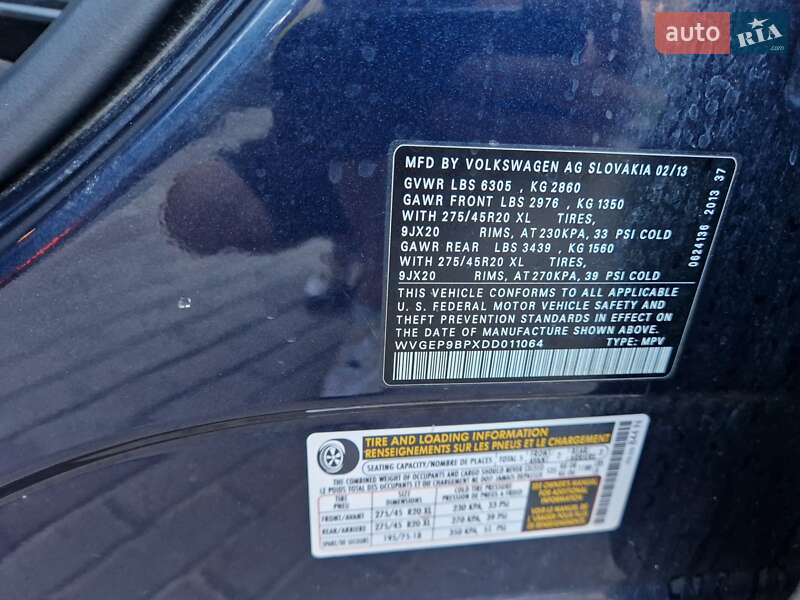 Позашляховик / Кросовер Volkswagen Touareg 2013 в Тернополі фото 19 Позашляховик / Кросовер Volkswagen Touareg 2013 в Тернополі