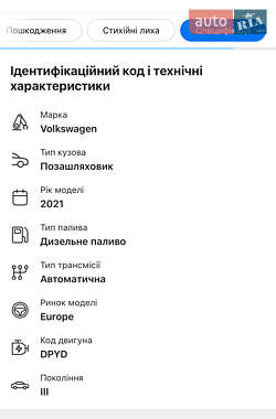 Позашляховик / Кросовер Volkswagen Touareg 2021 в 