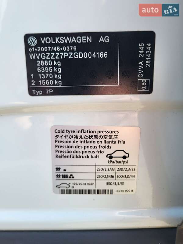 Внедорожник / Кроссовер Volkswagen Touareg 2015 в Херсоне