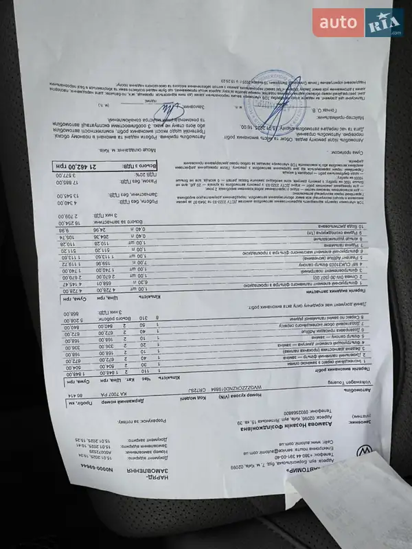 Внедорожник / Кроссовер Volkswagen Touareg 2022 в Киеве документ