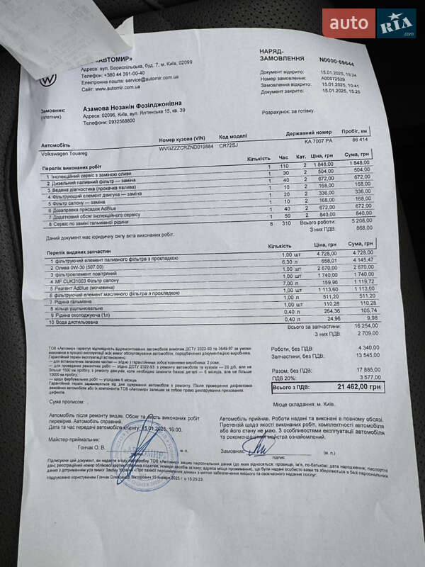 Внедорожник / Кроссовер Volkswagen Touareg 2022 в Киеве