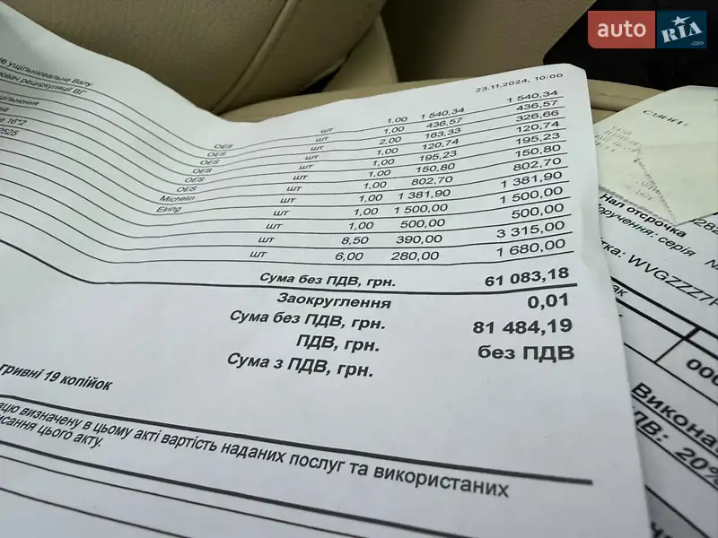 Внедорожник / Кроссовер Volkswagen Touareg 2014 в Одессе документ