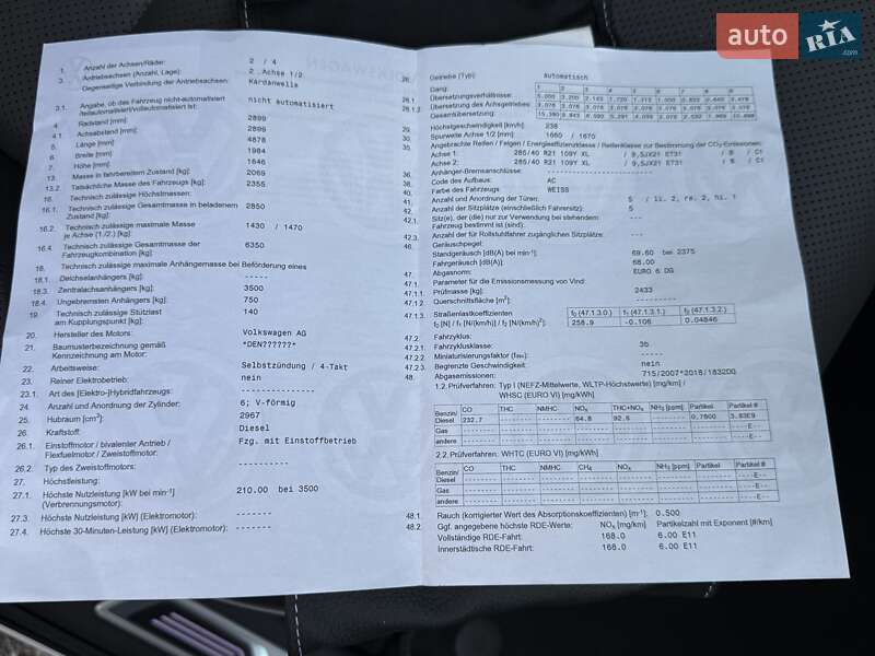 Внедорожник / Кроссовер Volkswagen Touareg 2021 в Виннице