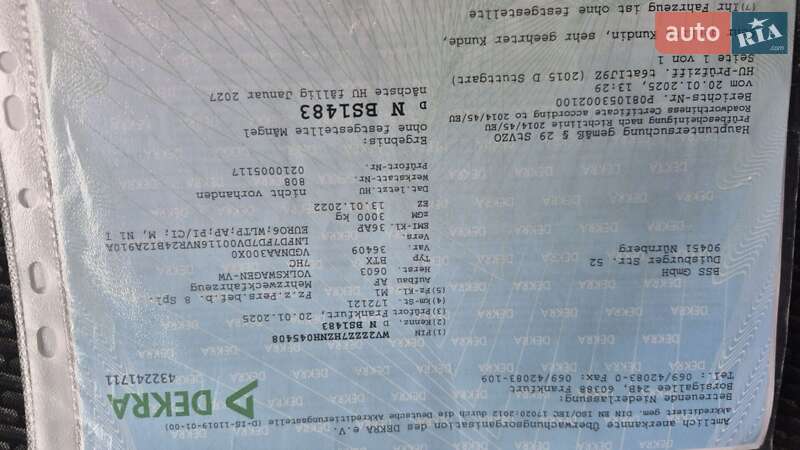 Мінівен Volkswagen Transporter 2022 в Бердичеві