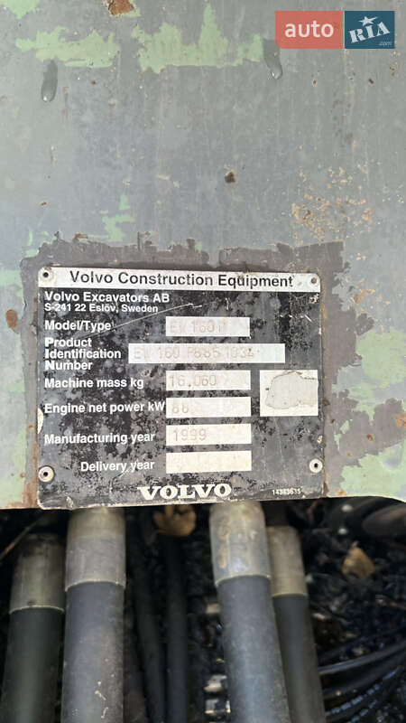 Экскаватор погрузчик Volvo EW 160 1999 в Виннице фото 6 Экскаватор погрузчик Volvo EW 160 1999 в Виннице