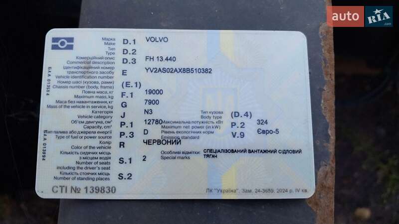 Тягач Volvo FH 13 2008 в Одессе