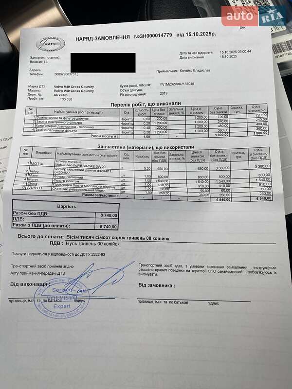 Хетчбек Volvo V40 Cross Country 2019 в Києві фото 32 Хетчбек Volvo V40 Cross Country 2019 в Києві