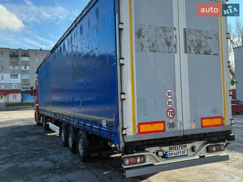 Тентованный борт (штора) - полуприцеп Wielton NS-3 2015 в Звягеле