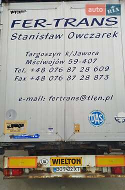 Тентованный борт (штора) - полуприцеп Wielton NS34KT 2005 в 