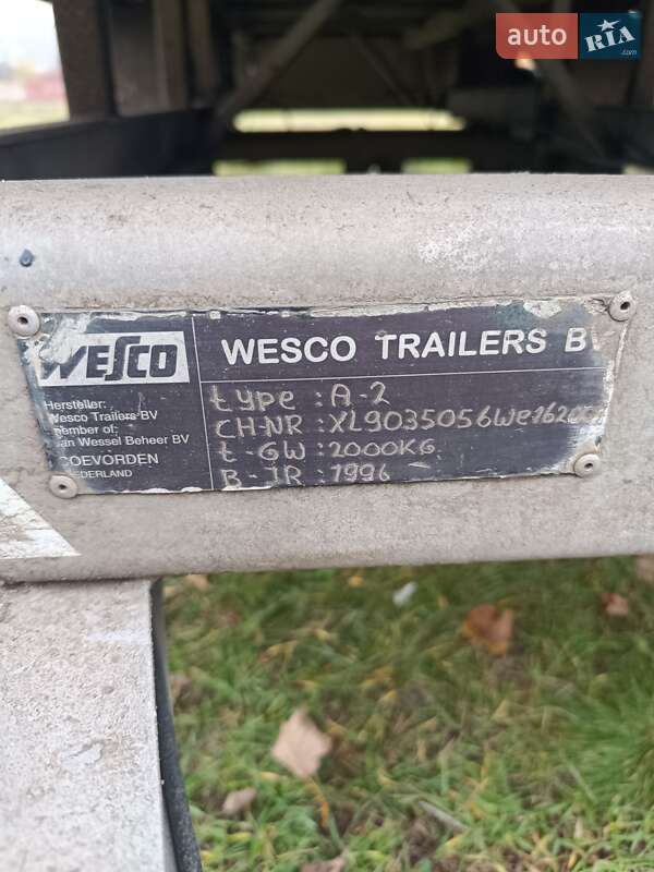 Тентованный борт (штора) - прицеп Wilson STAA3 1996 в Харькове