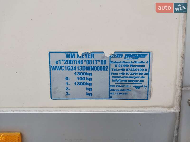 Бортовой полуприцеп WM Meyer Н662 2014 в Хорошеве