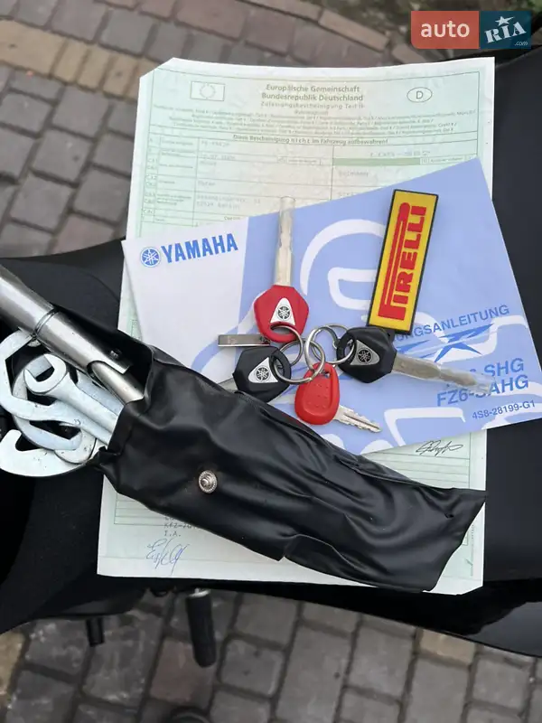 Мотоцикл Спорт-туризм Yamaha FZ6 S2 2008 в Буске документ 2 фото Мотоцикл Спорт-туризм Yamaha FZ6 S2 2008 в Буске документ