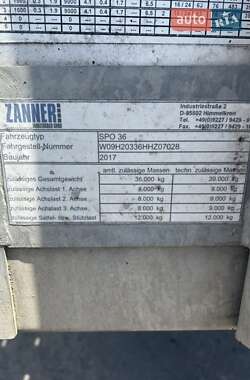 Платформа полуприцеп Zanner TPA-18 2017 в 
